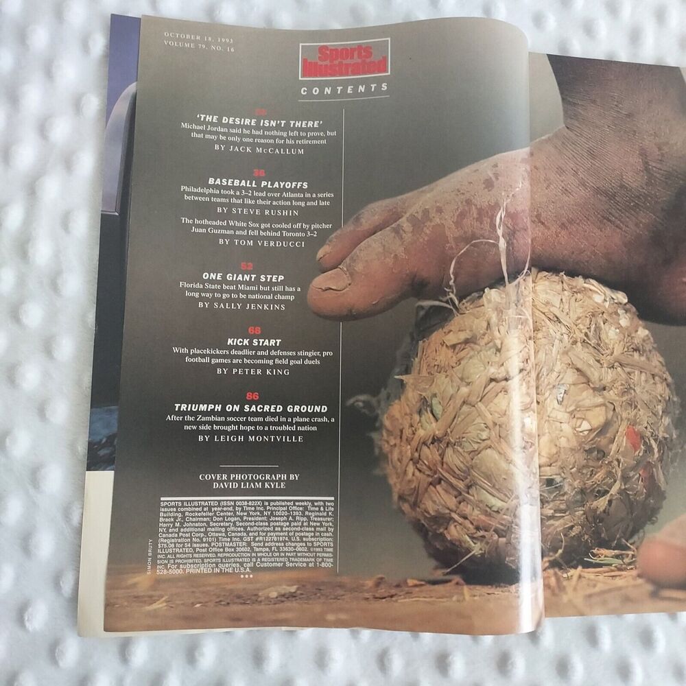 Sports Illustrated Michael Jordan First Retirement October 18, 1993 Why? - Picture 4 of 16